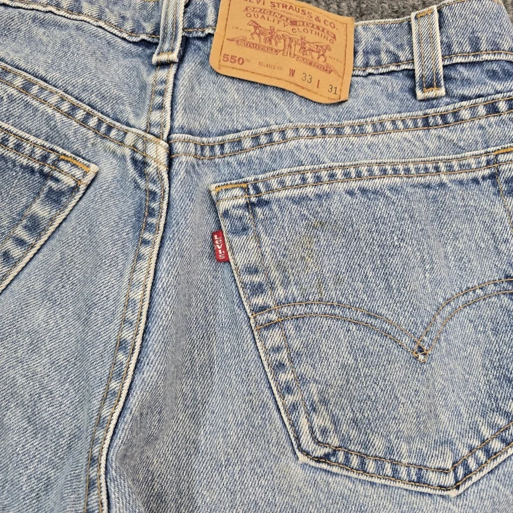 Levis 550 Jeans Mens 33x31 Blue Medium Wash‎ Relaxed Tapered Denim Pants 1997